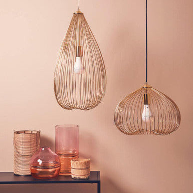 Lavis 1 Bulb Gold Finish Pendant Light