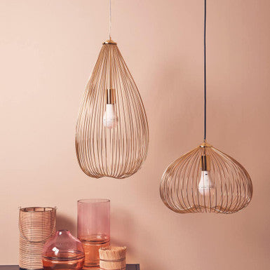 Lavis 1 Bulb Gold Finish Pendant Light