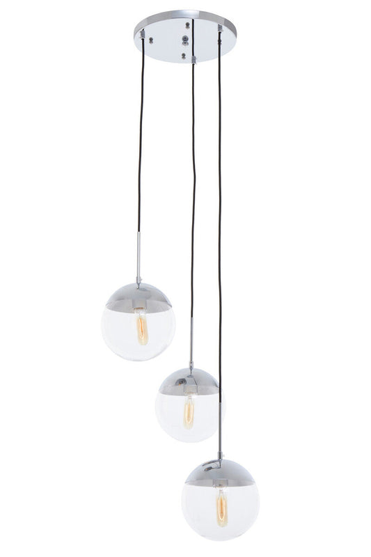 Chrome Finish 3 Pendant Light | Revive