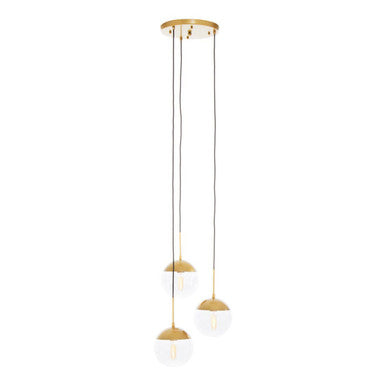 Gold Finish 3 Bulb Pendant Light | Revive
