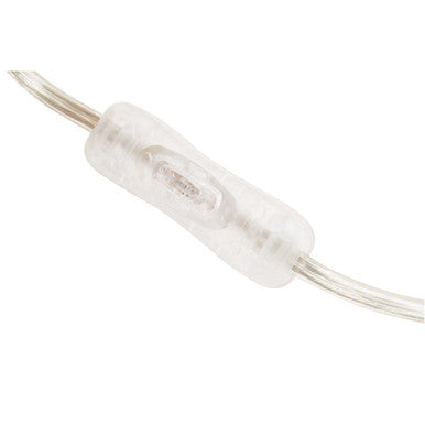 Helvetia Clear Crystal Table Lamp With Chrome Base