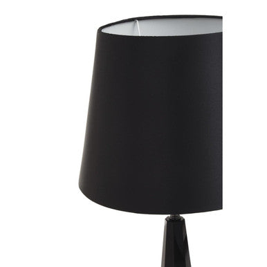 Black Crystal Glass Table Lamp | Hexum