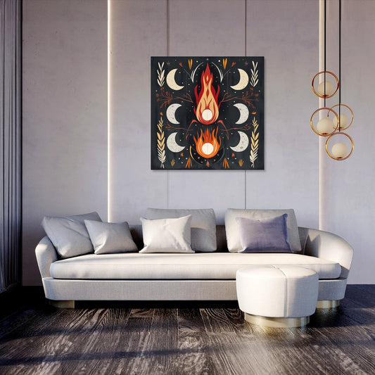 Lunar Fire Celebration Canvas