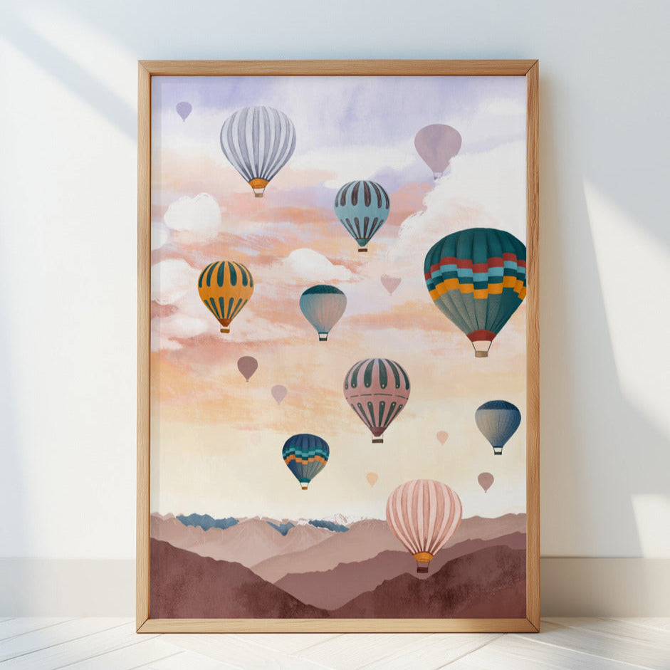 Airballoon Sky Print