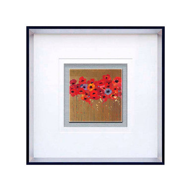 Poppies 2 Square Framed Wall Art | Frame