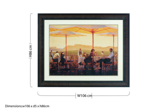 City Framed Winery Terrace Wall Art