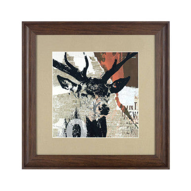 Framed Stag Head Wall Art | Frame