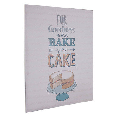 Bake Some Cake Wall Plaque | Pretty Things