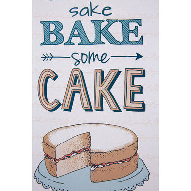 Bake Some Cake Wall Plaque | Pretty Things