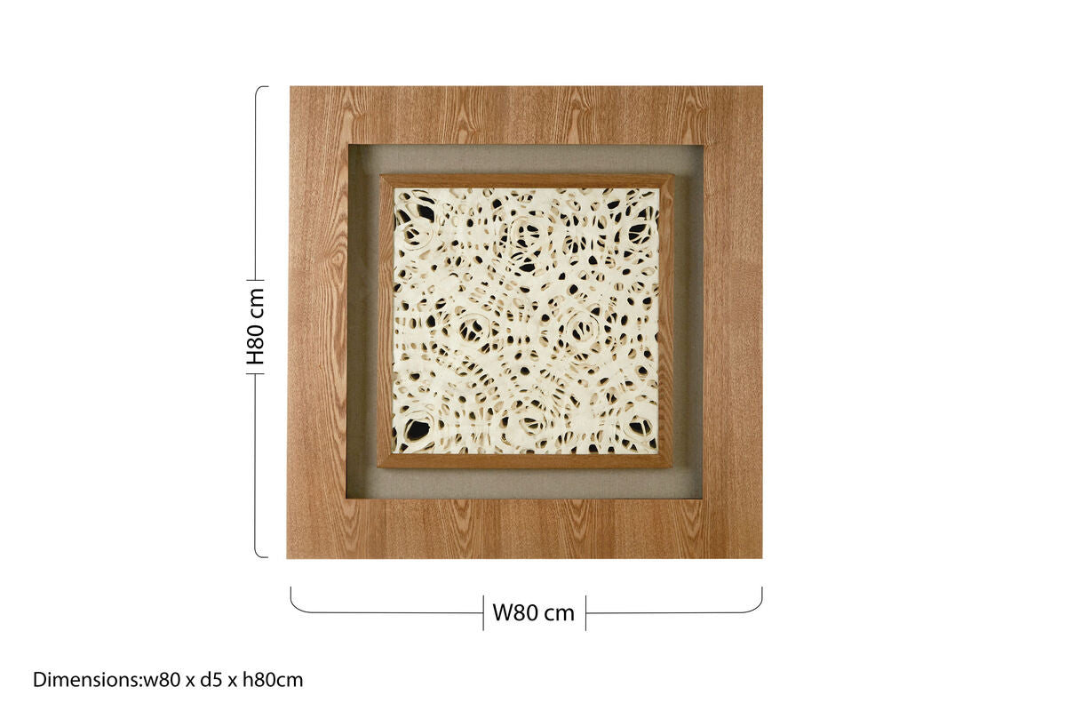 Framed Lattice Design Wall Art | Nason