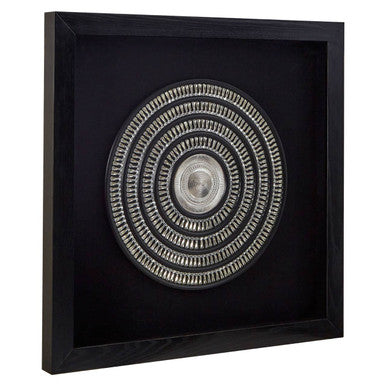 Nason Framed Silver Disc Wall Art