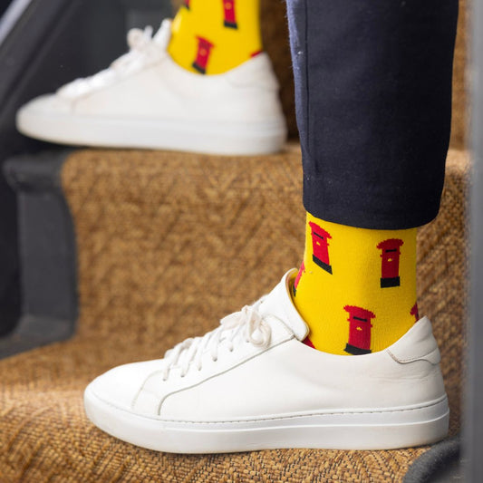 Red Post Box Bamboo Socks