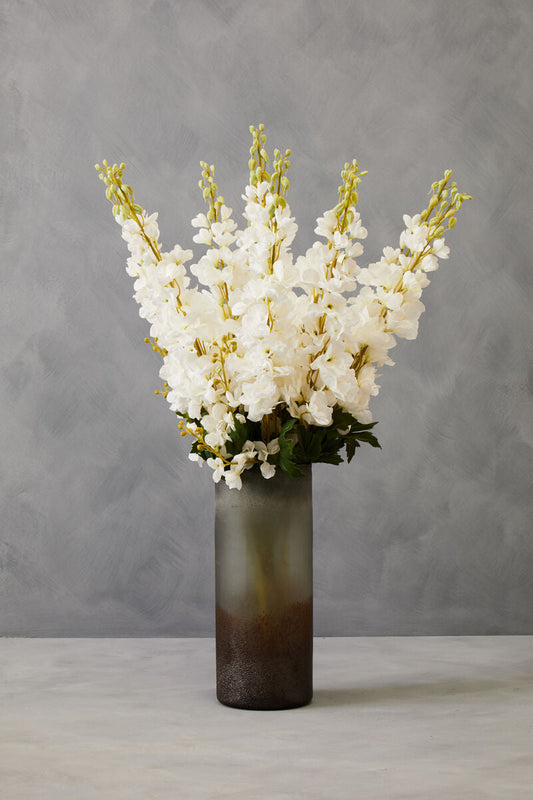 Fiori 90cm White Delphinium Spike