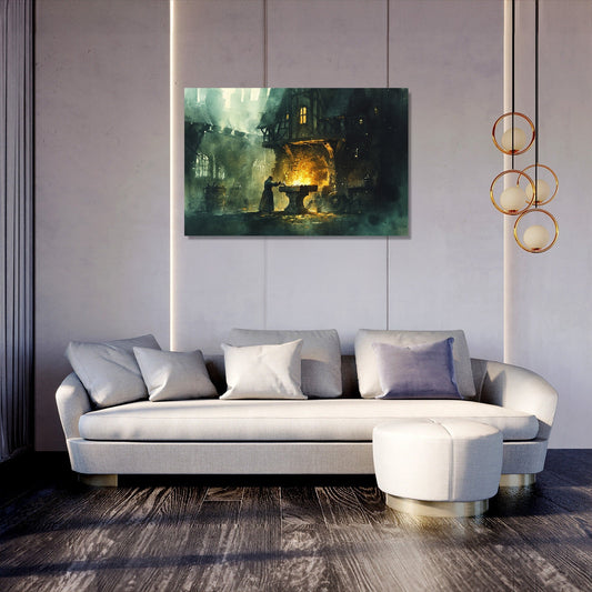 Legendary Swordsmith Forge Canvas