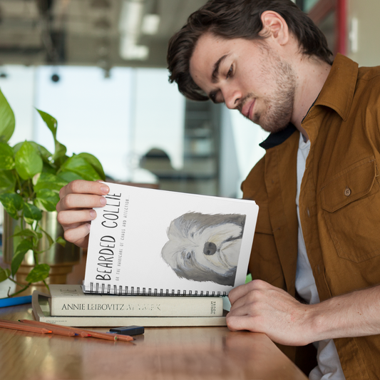 The Bearded Collie Notebook of Genius: Paws, Chaos and Scribbles
