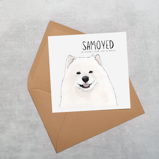 Fluff, Love & Alibis – A Samoyed Card for All Occasions