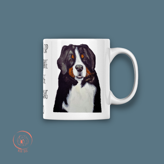 Sip in Style with the Bernese Mountain Dog Mug – Your Giant Furry Therapist Awaits!