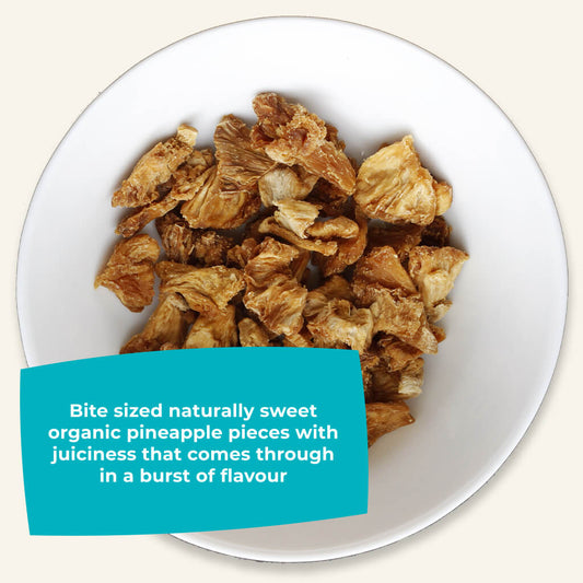 Organic Gently Dried Pineapple Chunks