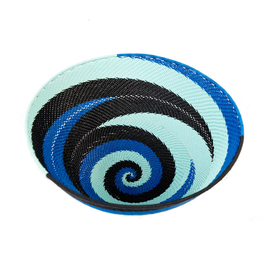 Zulu Telephone Wire Bowl Blue TR16 30cm