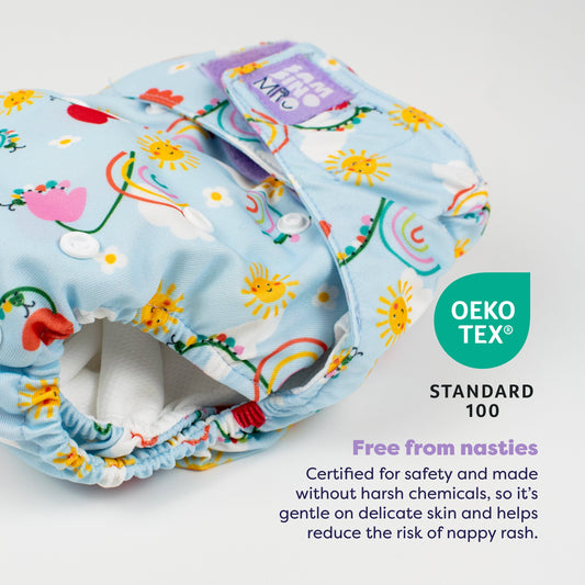 The Days-Out Reusable Nappy Bundle in Garden Party