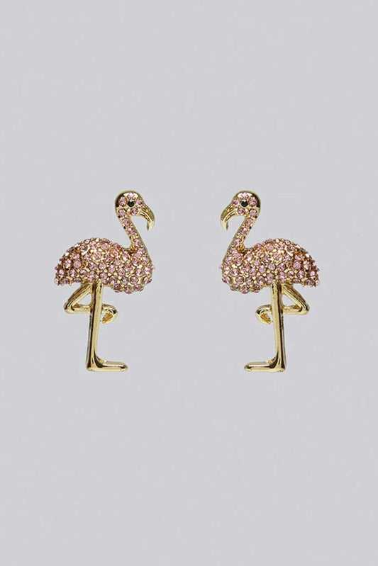 Maya Flamingo Pink Stud Earrings