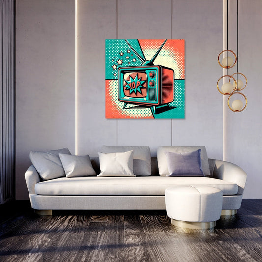 Retro TV Canvas