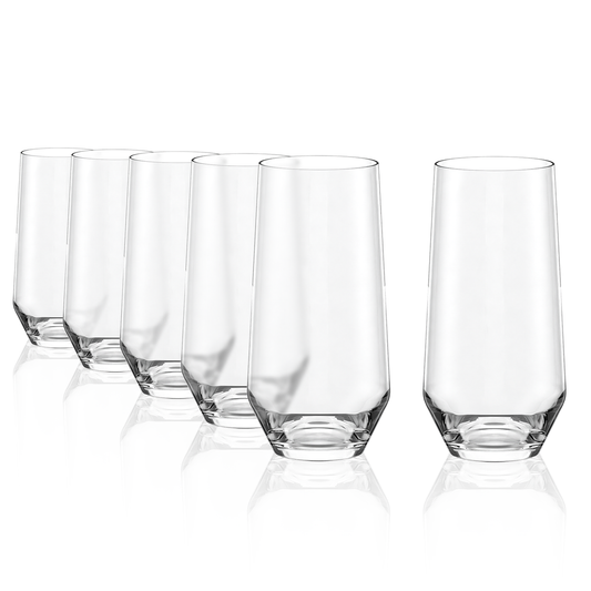 Stolzle Lausitz Quatrophil Highball Glasses - 390ml - Set of 6