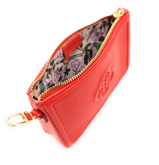 SADDLER FRANKIE Real Leather Designer Zip Top Make-up Pouch| Gift Boxed