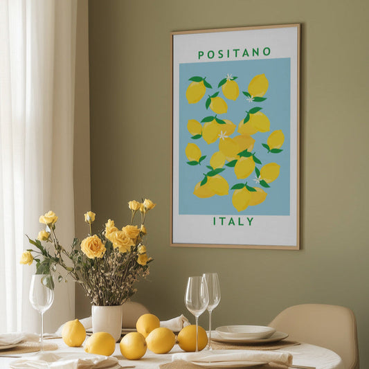Lemons Flower Market Print