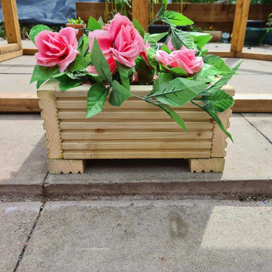 30cm Square Wooden Decking Planter