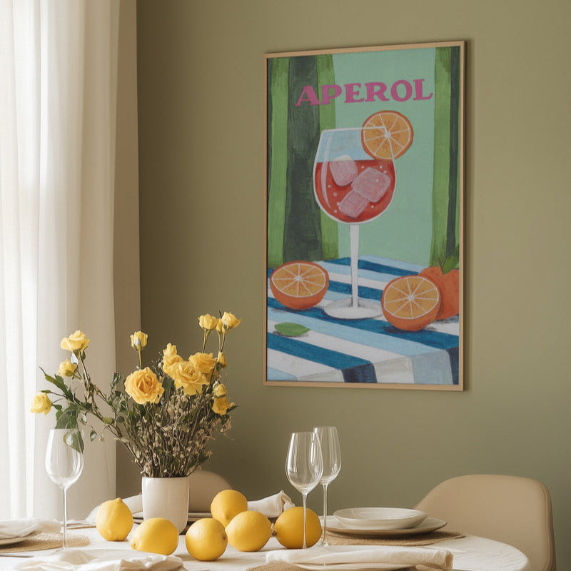 Aperol Spritz Cocktail Print