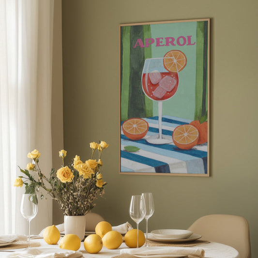 Aperol Spritz Cocktail Print