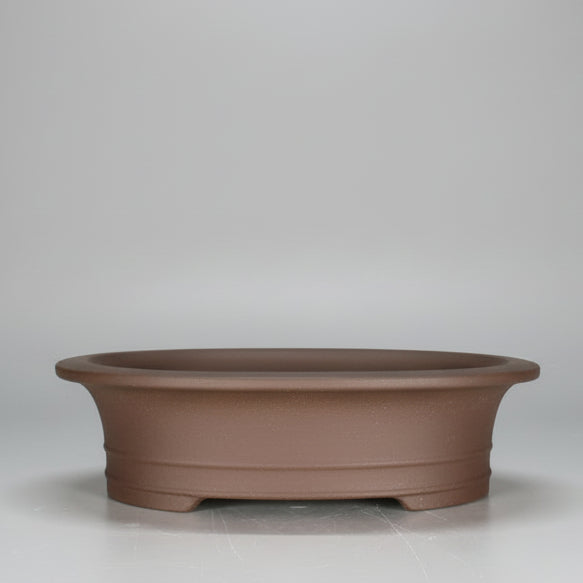 31cm Unglazed Bonsai Pot Oval | 31cm x 24cm x 8cm | Oval | Brown