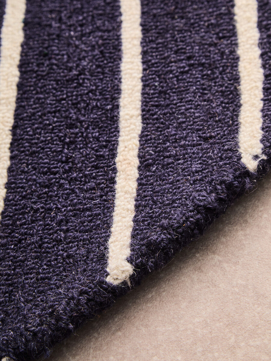 Bosie Moyo Blue And White Round Rug