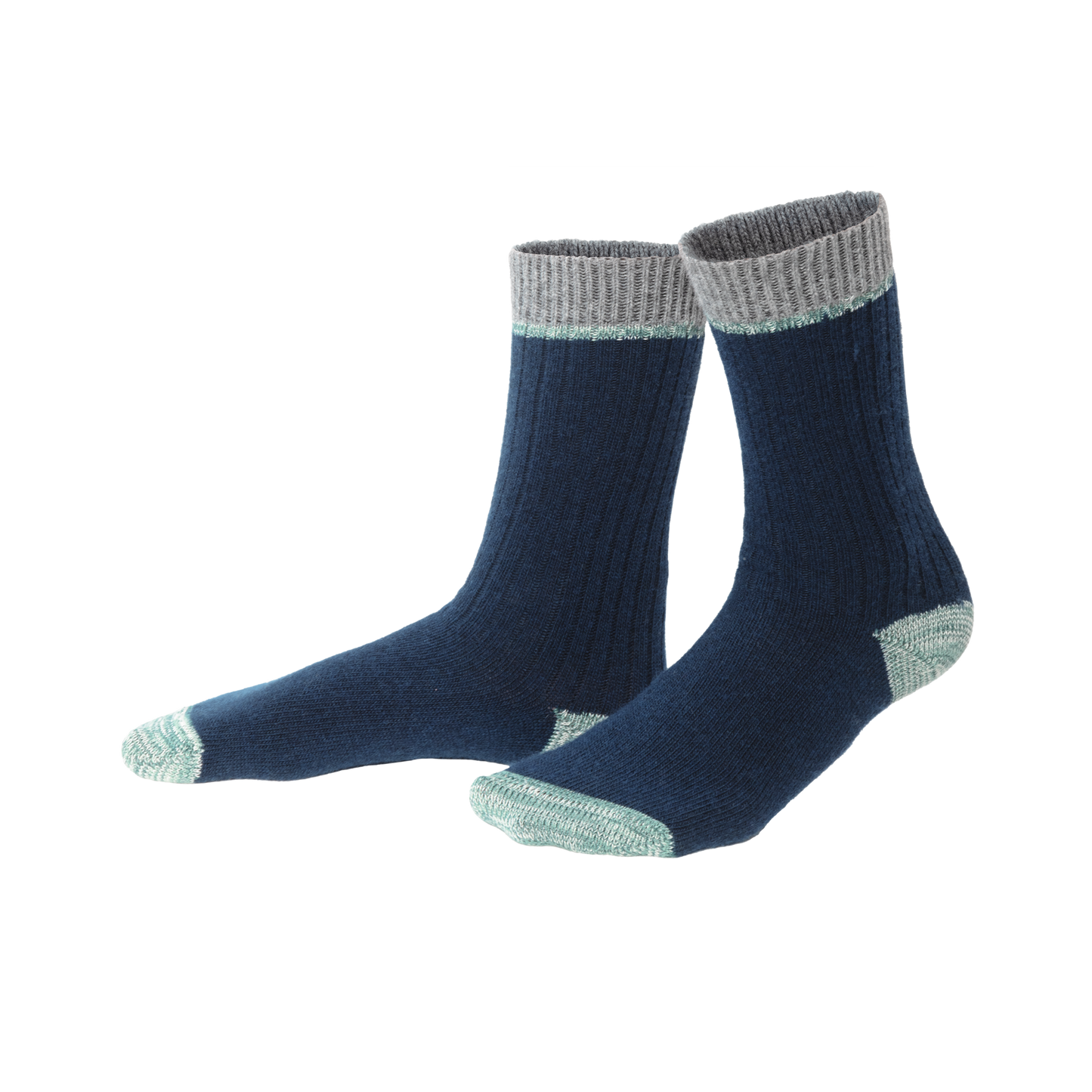 Organic Wool & Cotton Socks Two Tone