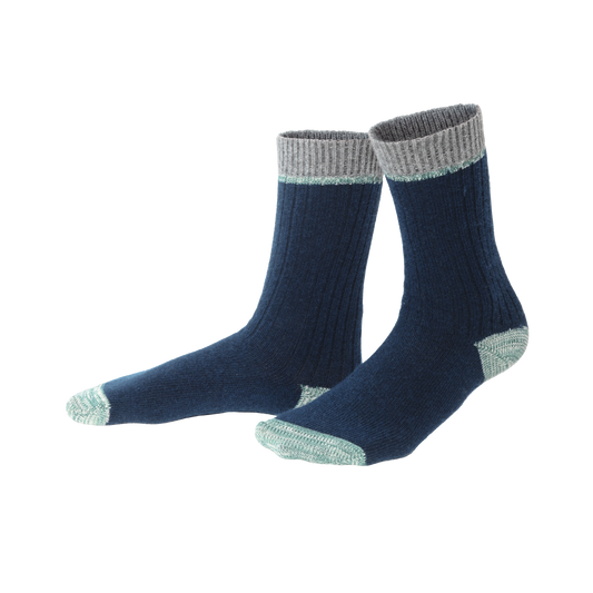 Organic Wool & Cotton Socks Two Tone