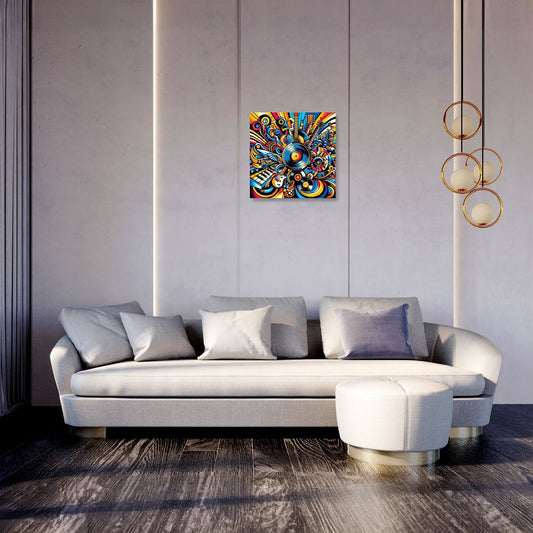 Vibrant Genre Mosaic Canvas