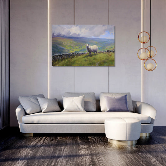 Sheep on Yorkshire Canvas