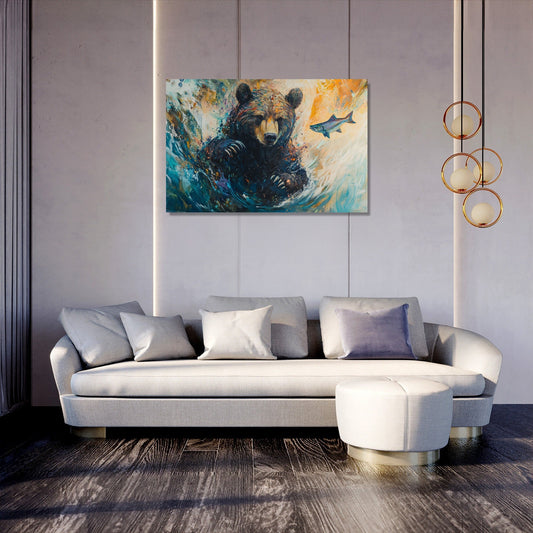 Serengeti Bear Canvas