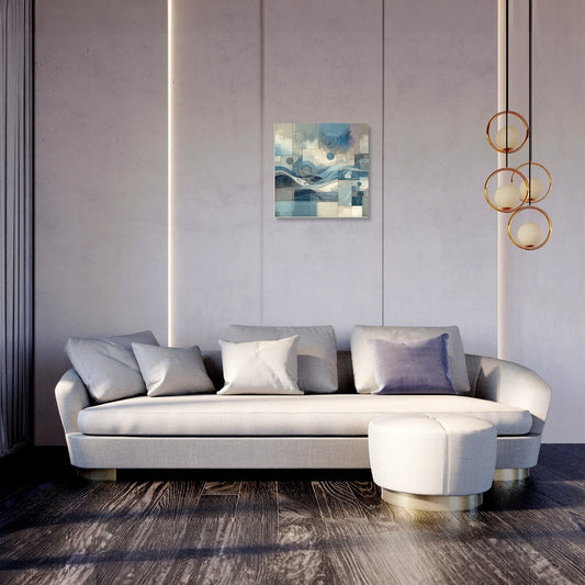 Quietude's Abstract Harmony Canvas