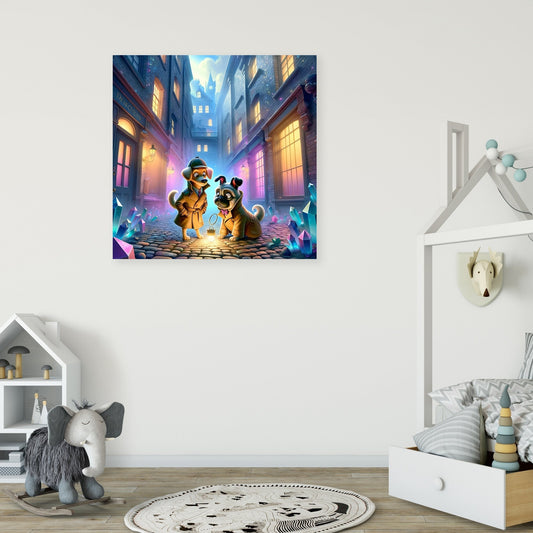 Detective Paws Canvas