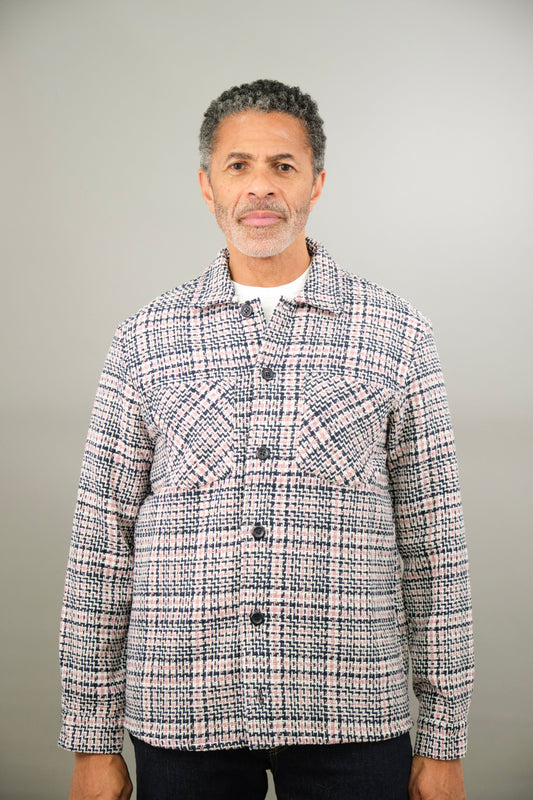 Bart Overshirt - Navy Pink
