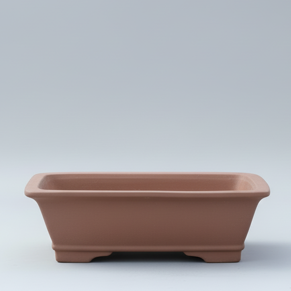 37cm Unglazed Bonsai Pot | Rectangle | 37cm x 30cm x 11cm | Brown