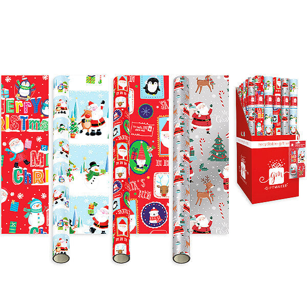 Children's Christmas Gift Wrapping Paper 4M Roll (4 Designs Available)
