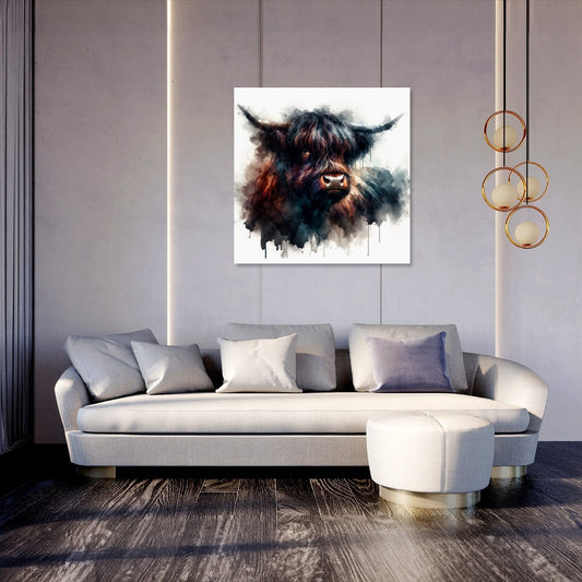 Highland Cow Soul Canvas