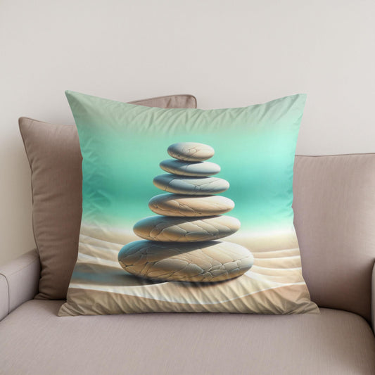 Zen Stone Array Cotton Cushion