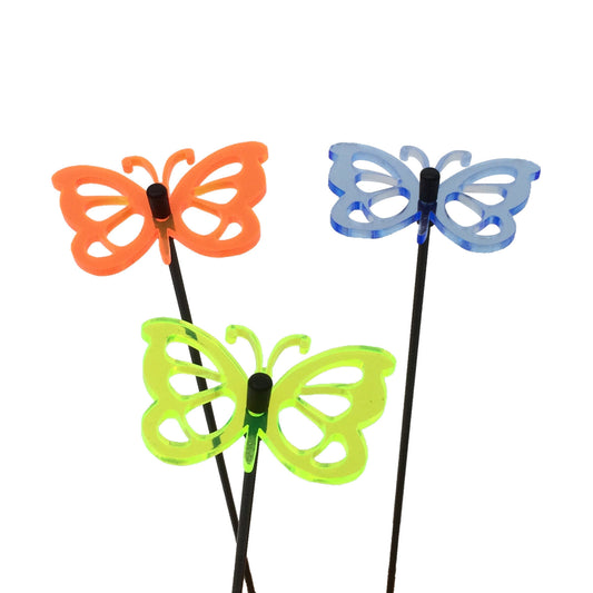 Small Garden Décor Ornaments Set of 3 'Comma Butterfly'