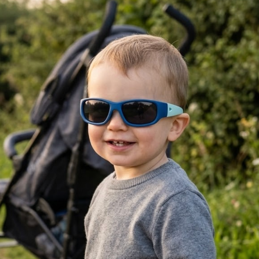 Ocean Blue Toddler Sunglasses | Signature Lens | Snug Fit | 1-2 Years