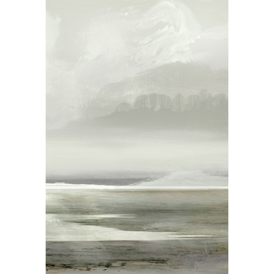 Lakes No2 Framed Printed Canvas