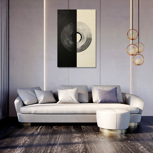 Illusionary Circle Canvas